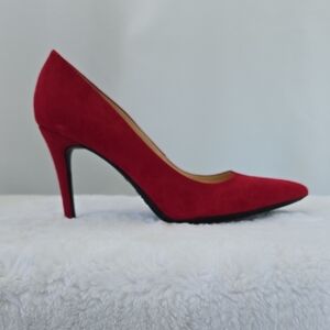 Nine West Suede Red Women's Heel